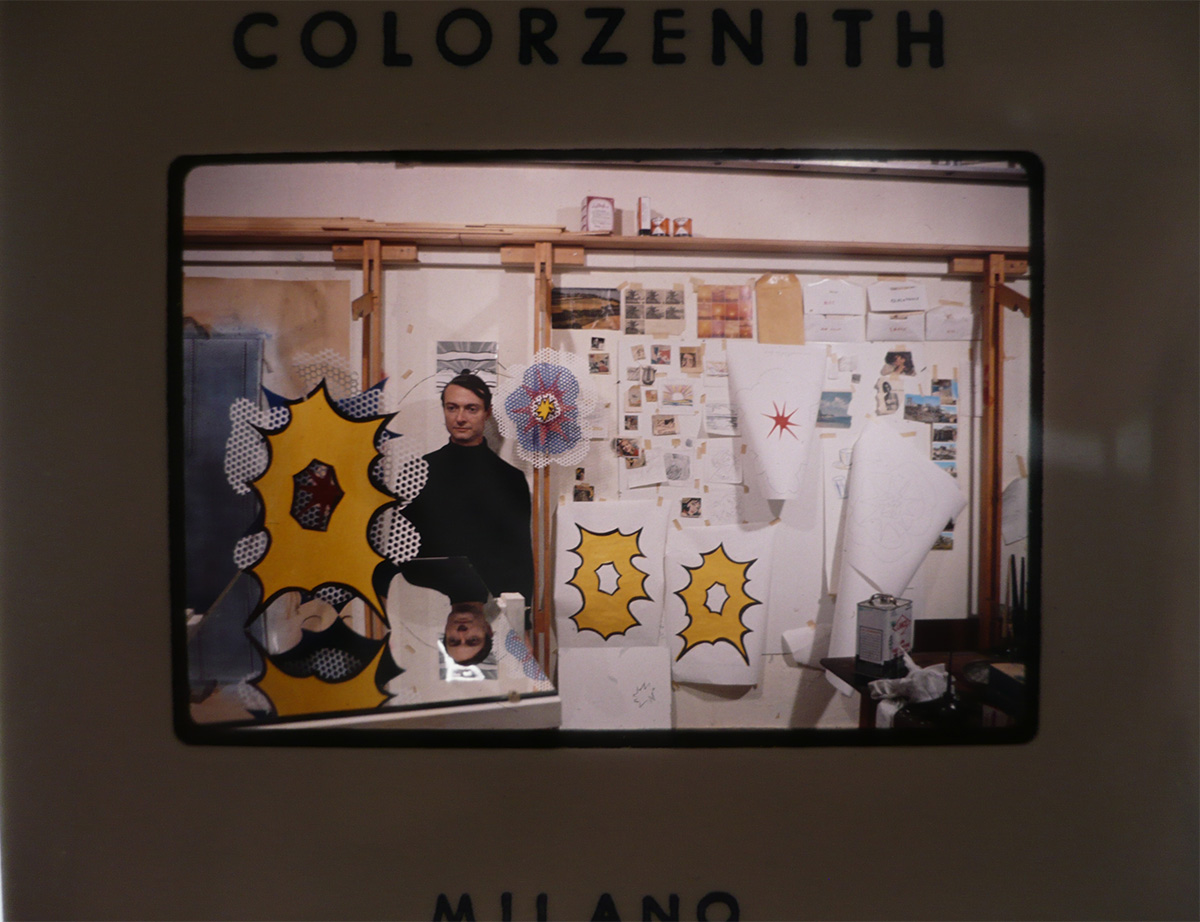 From RLF Archives: Lichtenstein's studio at 36 West 26th Street, New York, 1964
Photo: Ugo Mulas © Ugo Mulas Heirs. All rights reserved.