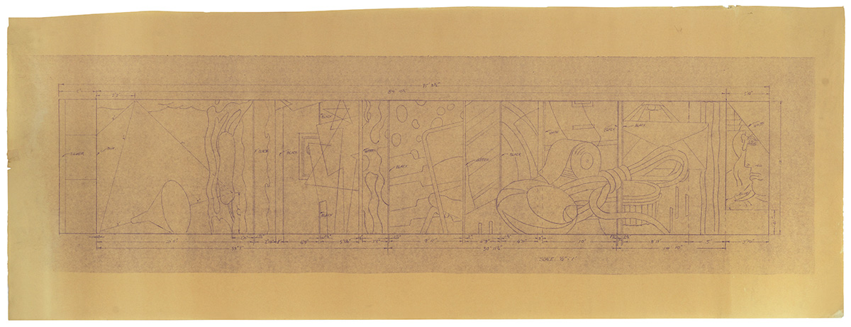 From RLF Archives: Blueprint of drawing Photo: Courtesy RLF Archives
