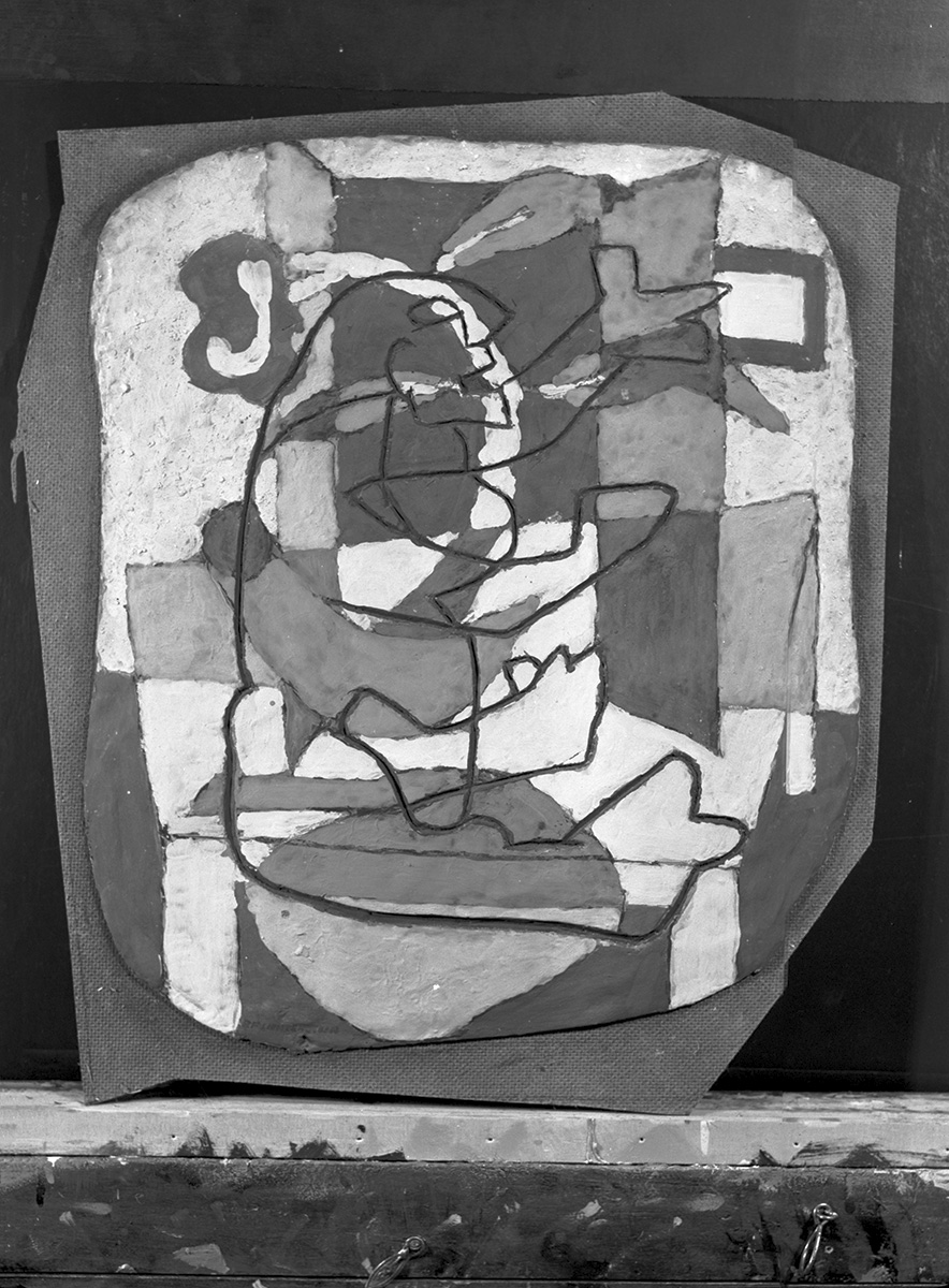 From RLF Archives: On the artist's easel Photo: Courtesy RLF Archives