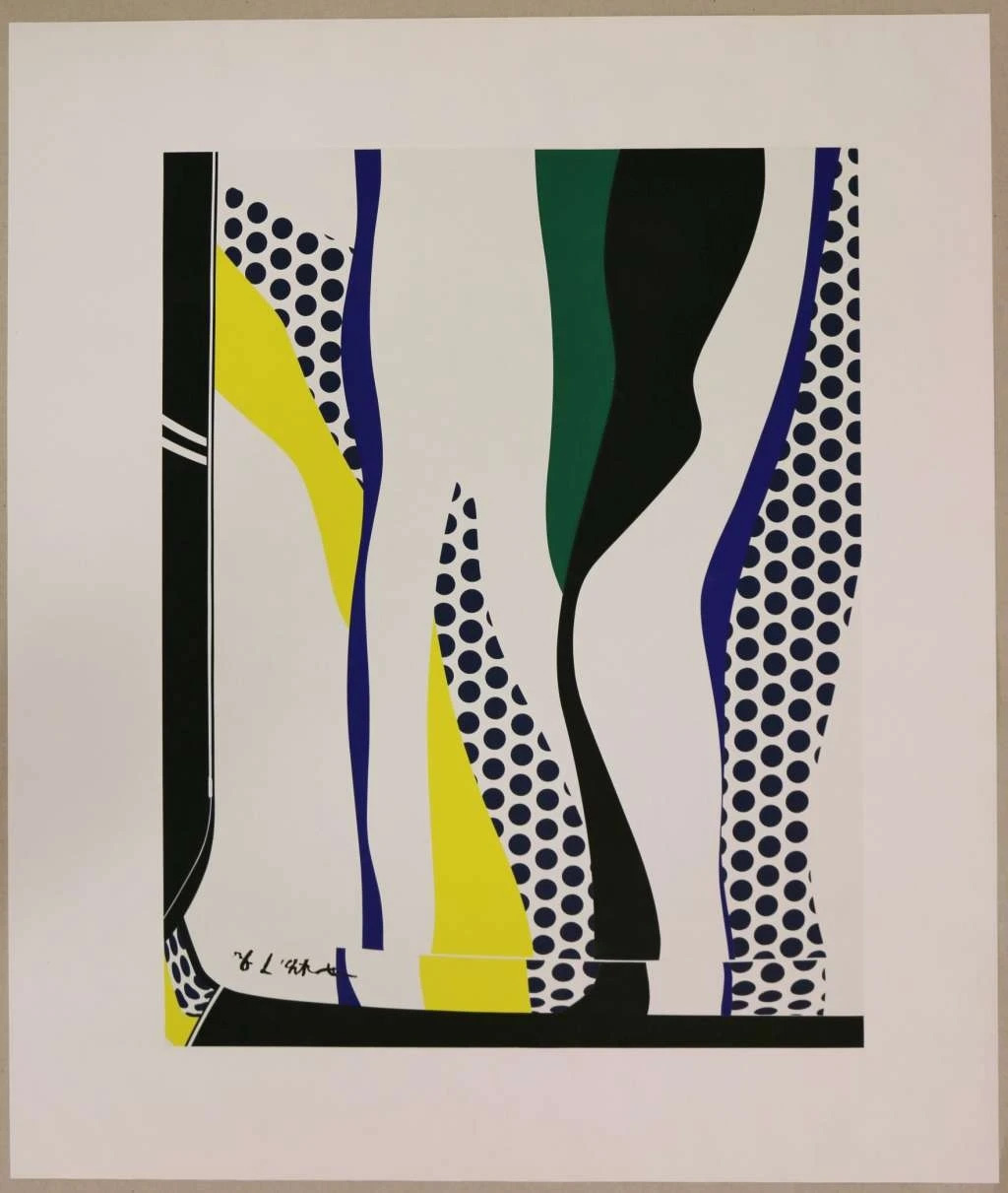From an Auction House: One of two known silkscreened poster designs produced by BMW from photographs taken of the BMW Art Car. Some posters were autographed by the artist (per letter from Cassandra Lozano to George Feiter, RLF Archives). Edition size is unknown. Photo: Courtesy MutualArt
