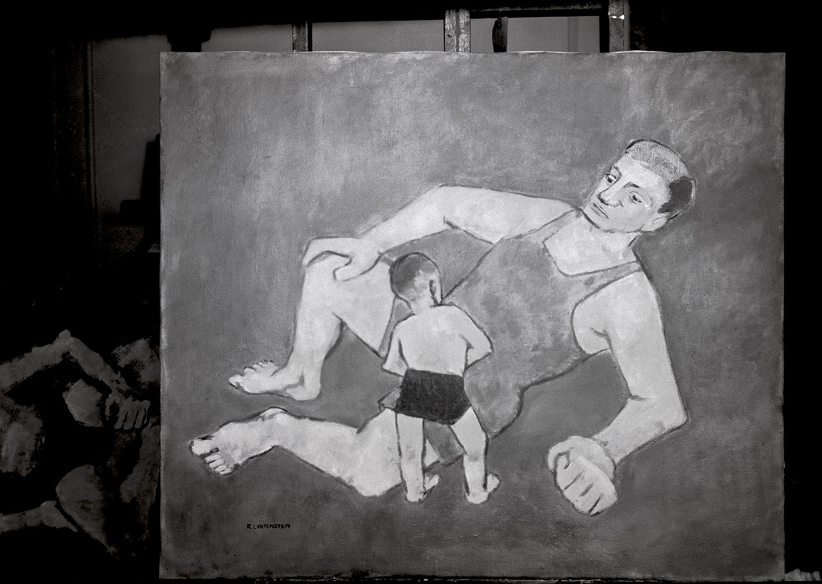 From RLF Archives: On the artist's easel in Columbus, OhioPhoto: Courtesy RLF Archives
