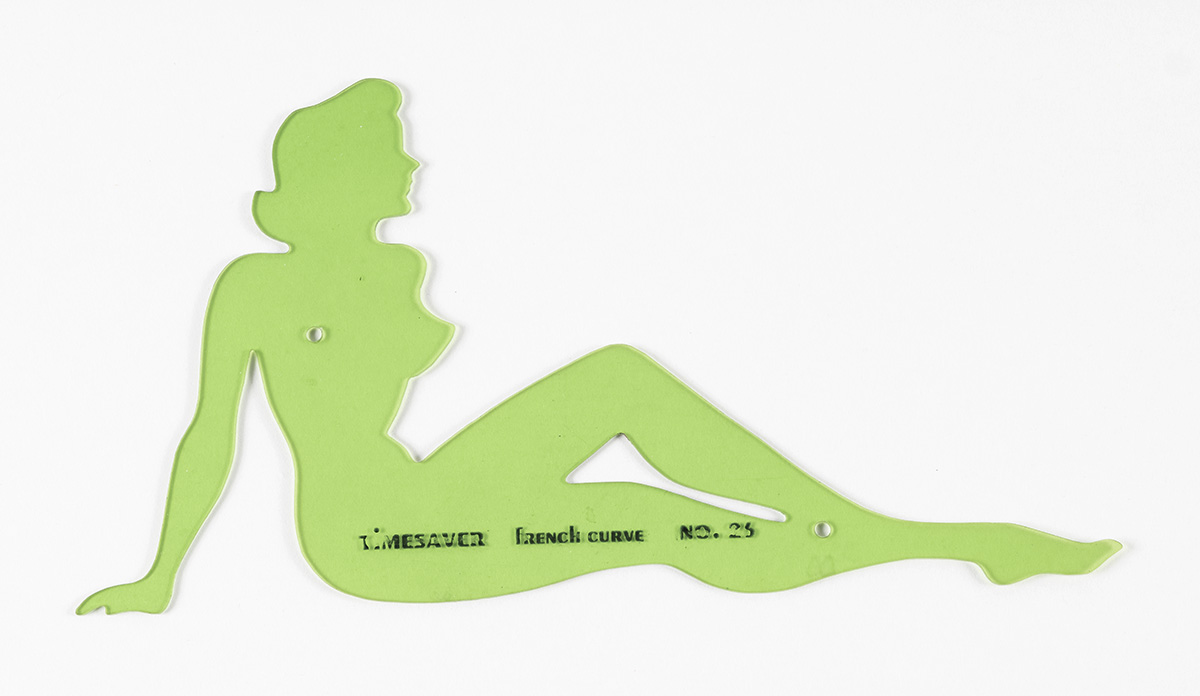 From a Private Collection: Stencil from the artist's studio marked "FRENCH CURVE NO. 25" (SRC 21886)Collection: Estate of Roy Lichtenstein