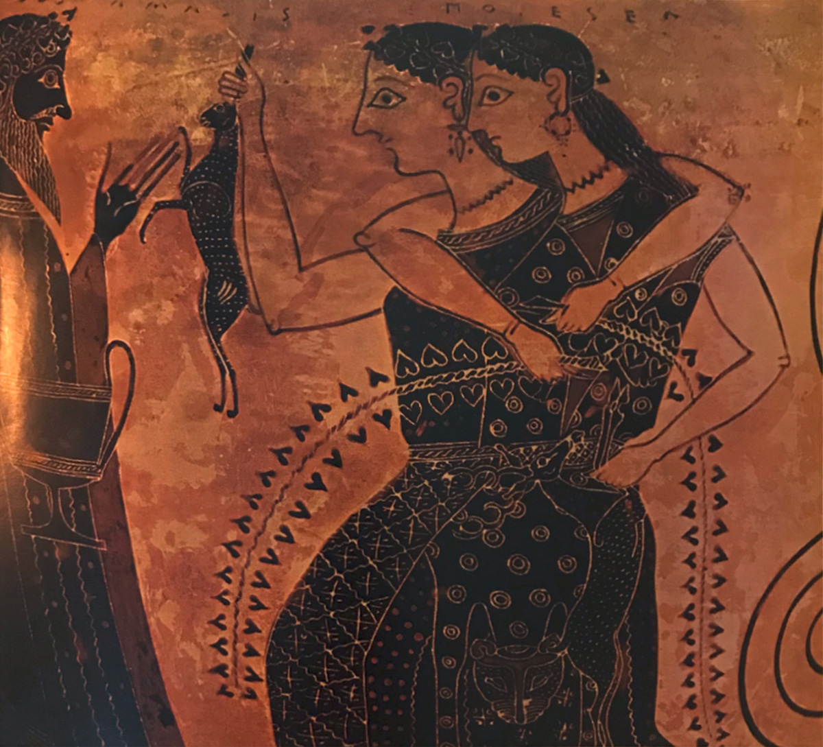 From a Publication: Detail of a 6th century Athenian jar from Vulci, Etruria, as illustrated by Hans Hinz in Robertson, M. 1959 in the artist's library