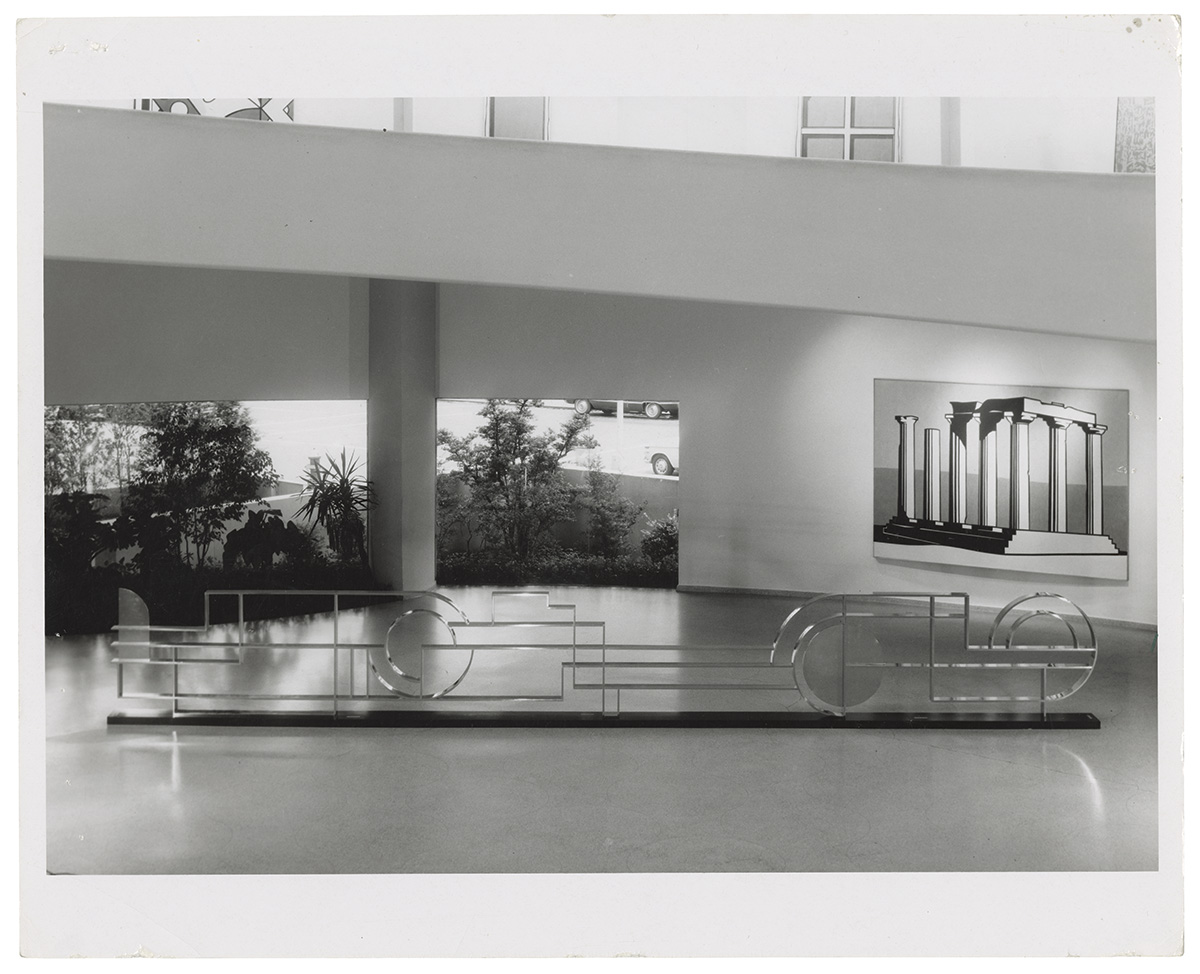 From RLF Archives: Installed in Lichtenstein's 1969 Guggenheim Museum retrospective Photo: Eric Pollitzer, courtesy RLF Archives