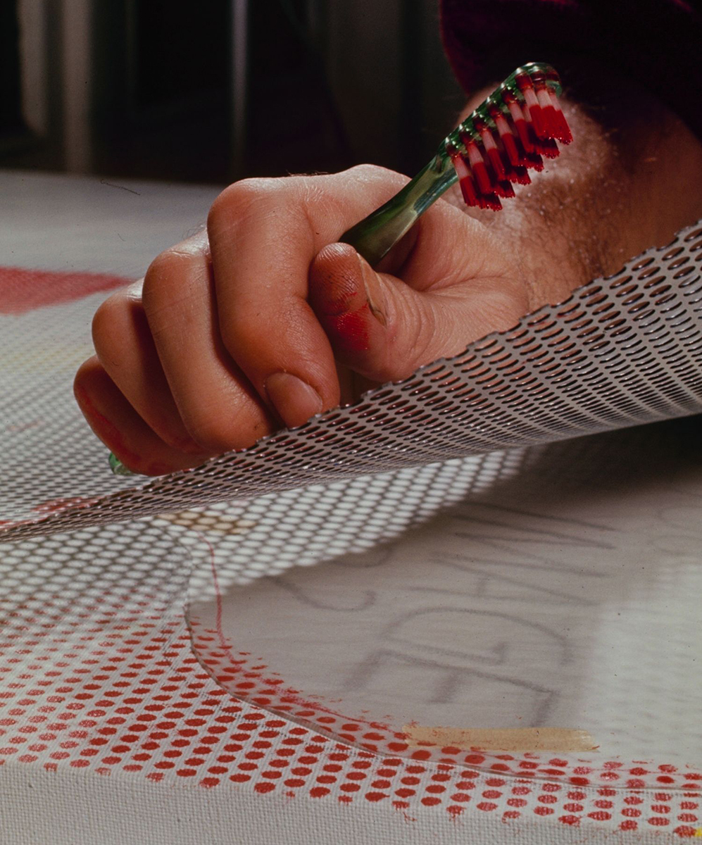 The artist working on RLCR 778 in his 190 Bowery studio in 1963. Photo: John Loengard/The LIFE Picture Collection/Shutterstock.com