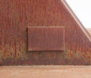 Untitled Sculpture, Artist date designation: 1979/2003 (0000 / Francis Archive SFSC-2). Detail view of edition information on plaque