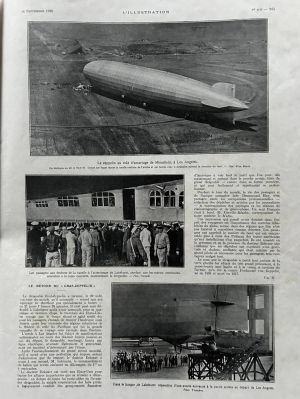 Dirigible, 1929 (1929.44). In 1929, while living in Paris, Joaqu&iacute;n Torres-Garc&iacute;a encountered a coverage of the LZ 127 Graf Zeppelin&rsquo;s celebrated around the world flight in the magazine L'Ilustration dated September 14, 1929.