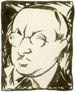 Composici&oacute;n vibracionista, 1918 (1918.10). Portrait of Jos&eacute; Franc&eacute;s by Rafael Barradas.