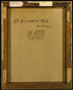 Constructivo doble línea, 1932 (1932.59). Verso